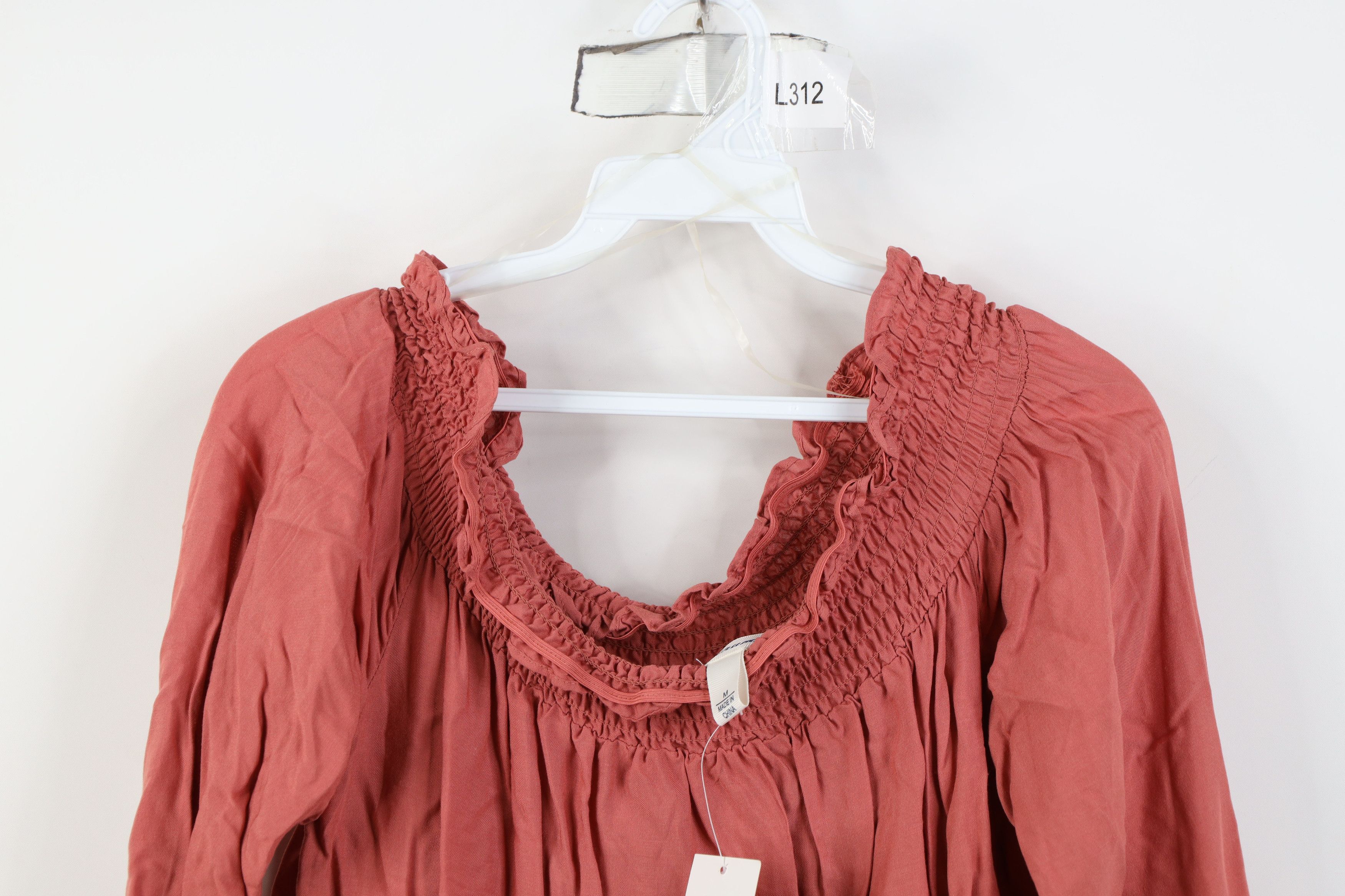 Vintage Deadstock Y2K Country Primitive Babydoll Ruffled Blouse Top Size M / US 6-8 / IT 42-44 - 2 Thumbnail