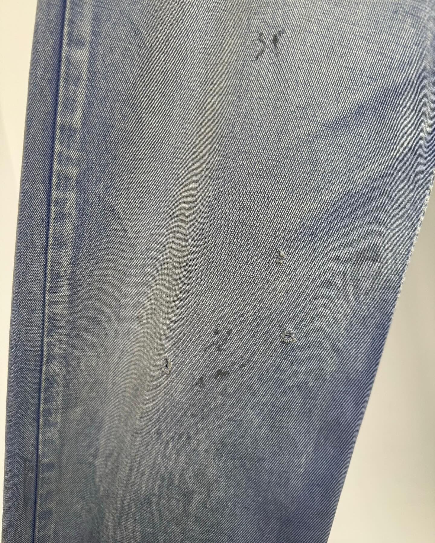 Balenciaga Workwear Purple Distressed Loose Fit Jeans Size 32" / US 10 / IT 46 - 5 Thumbnail