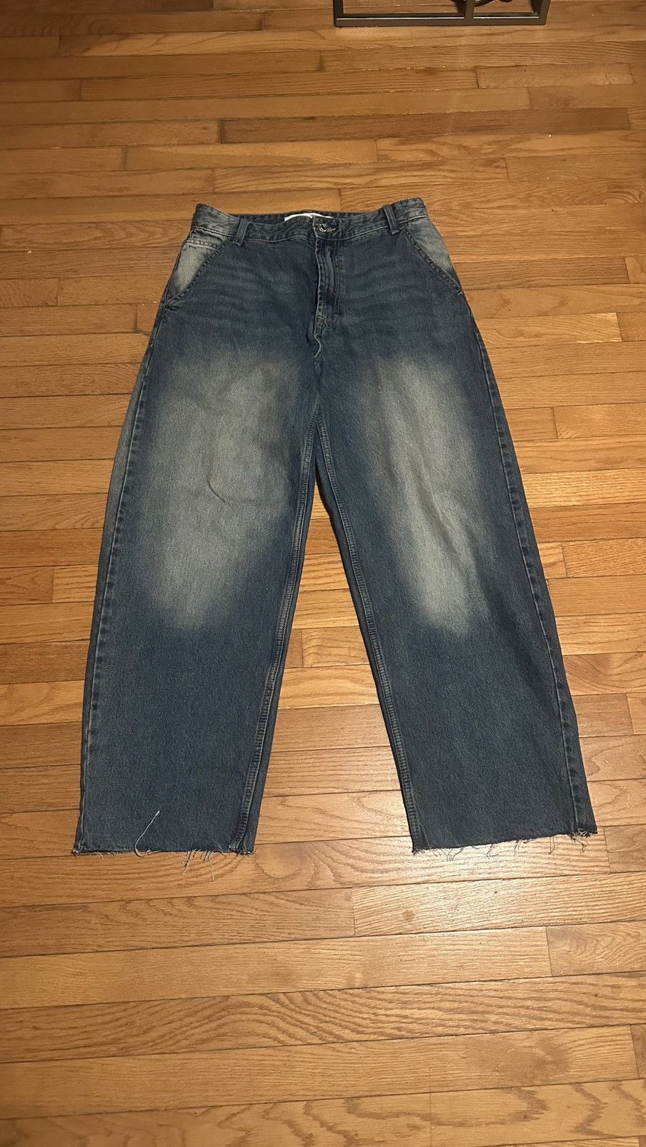 Bershka Bershka Blue Denim Jeans Size US 30 / EU 46 - 1 Thumbnail