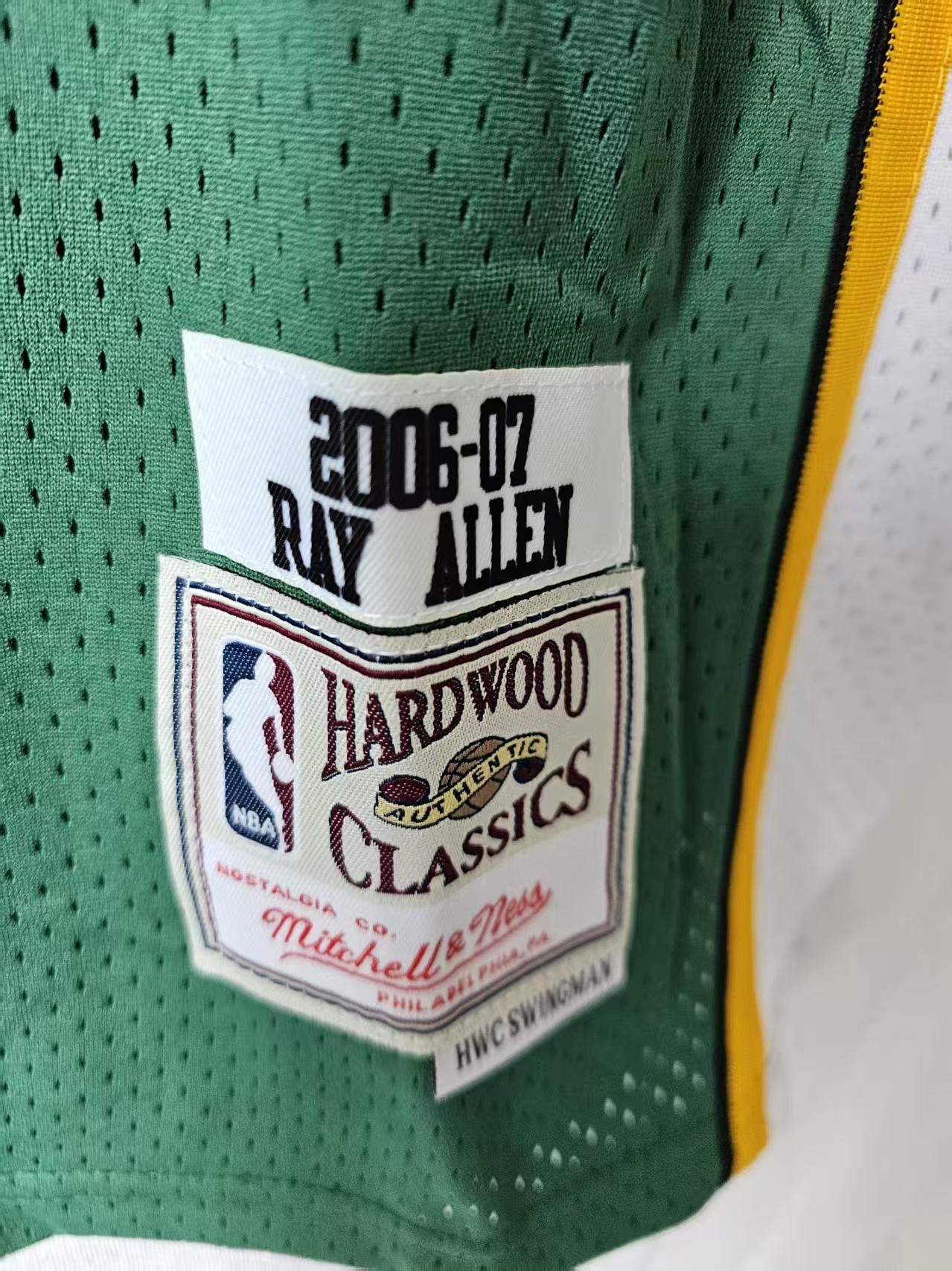 NBA Seattle Supersonics 34 Ray Allen Jersey Stitched Green L Size US L / EU 52-54 / 3 - 4 Thumbnail