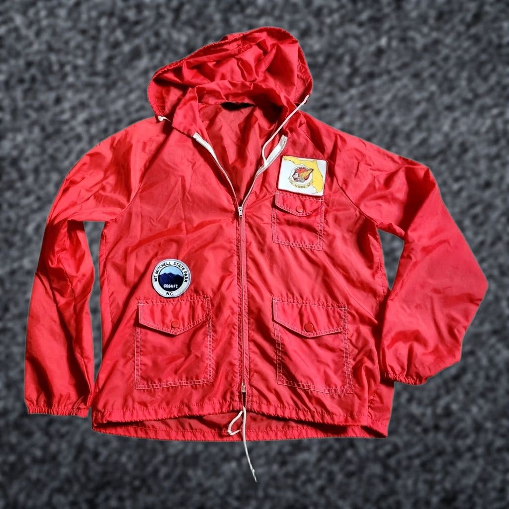 Sears VINTAGE Sears Windbreaker Jacket Mens S Nylon Red Wing Patch 80s Casual Short Jacket Size US S / EU 44-46 / 1 - 1 Thumbnail