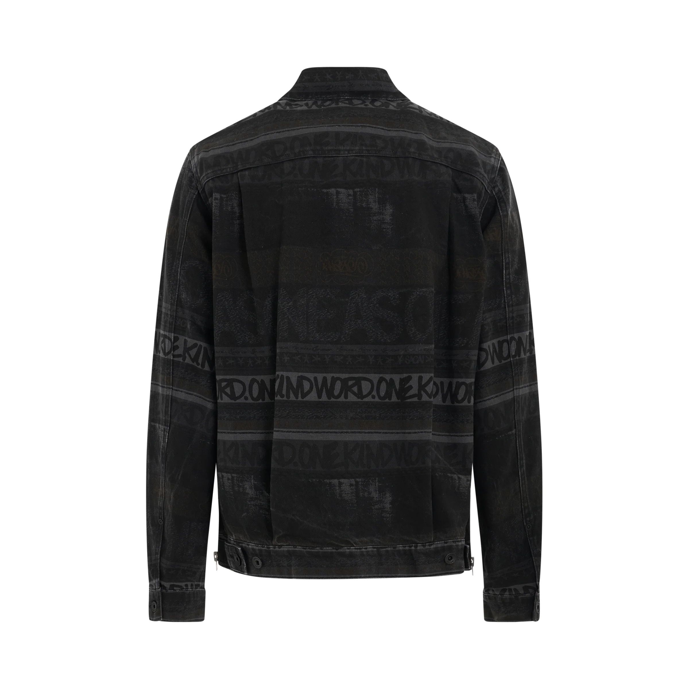 Sacai o1mris0824 Denim Jacket in Black Size US M / EU 48-50 / 2 - 4 Thumbnail