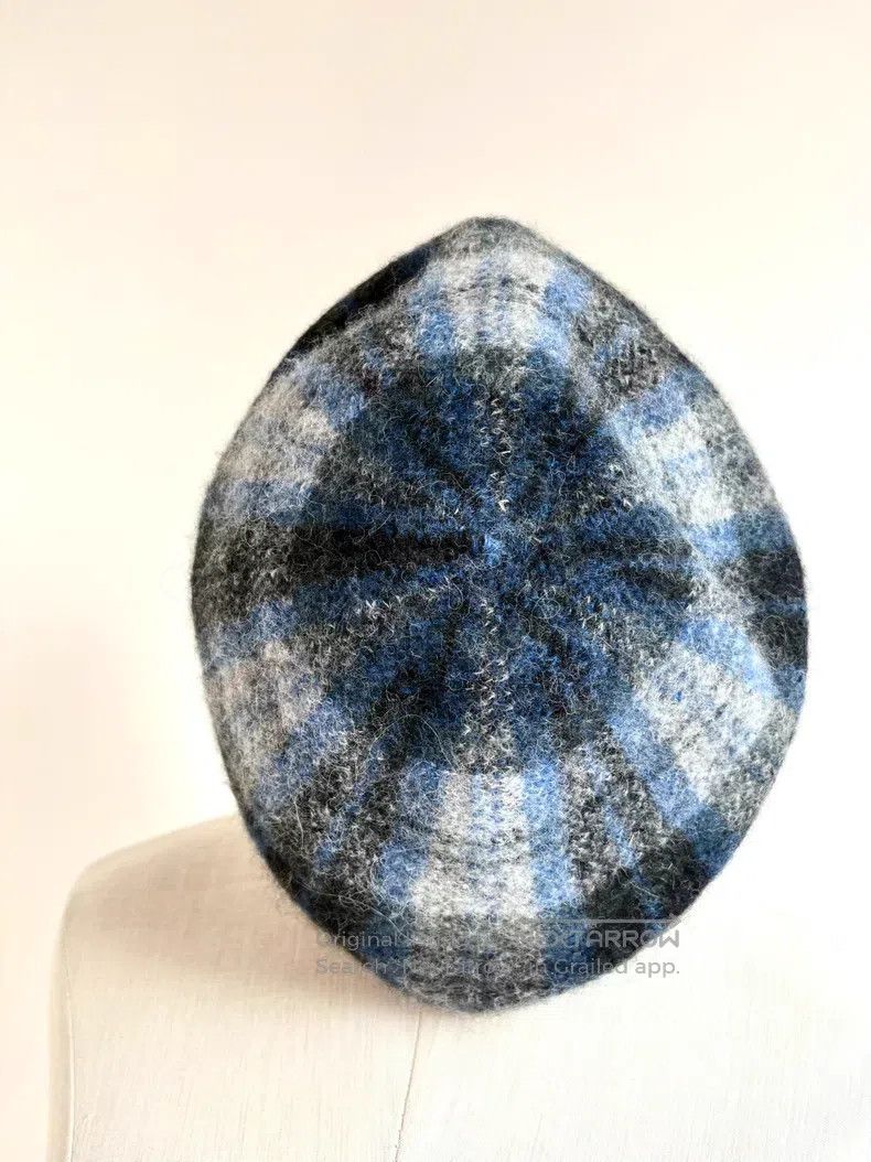 Vivienne Westwood Vivienne Westwood Vintage Grey Blue Plaid Beret Size ONE SIZE - 4 Thumbnail