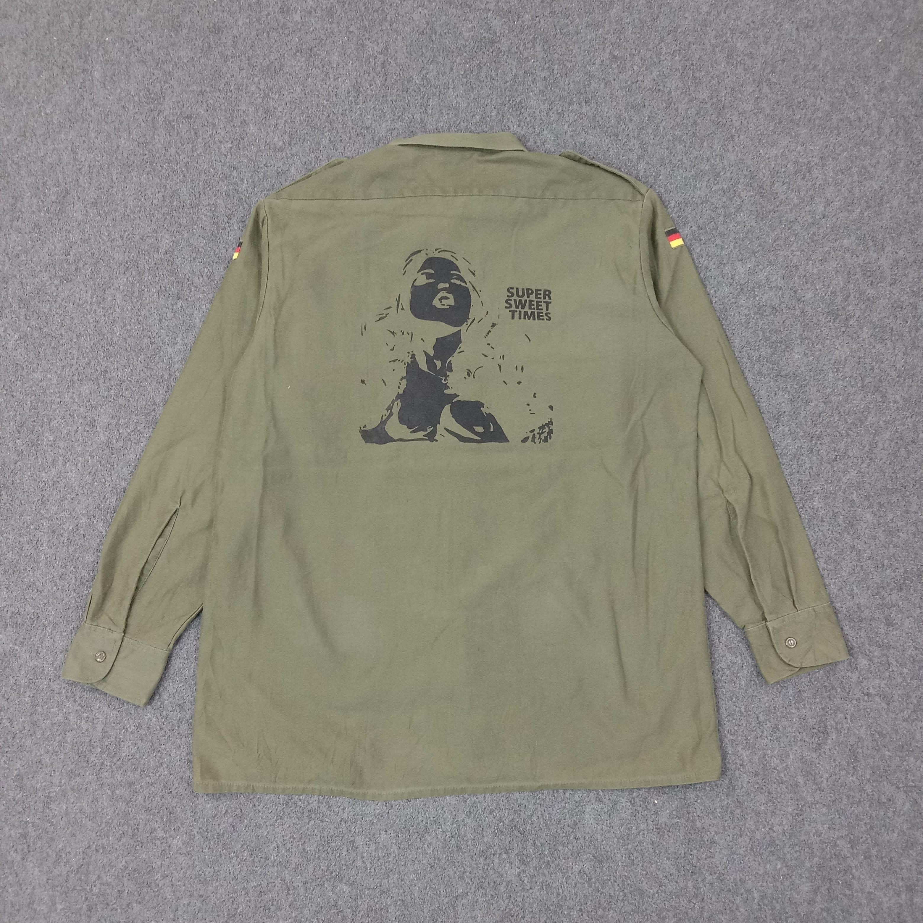 Vintage Germany Army Super Sweet Times Custom Shirt C223N55 Size US XL / EU 56 / 4 - 1 Thumbnail