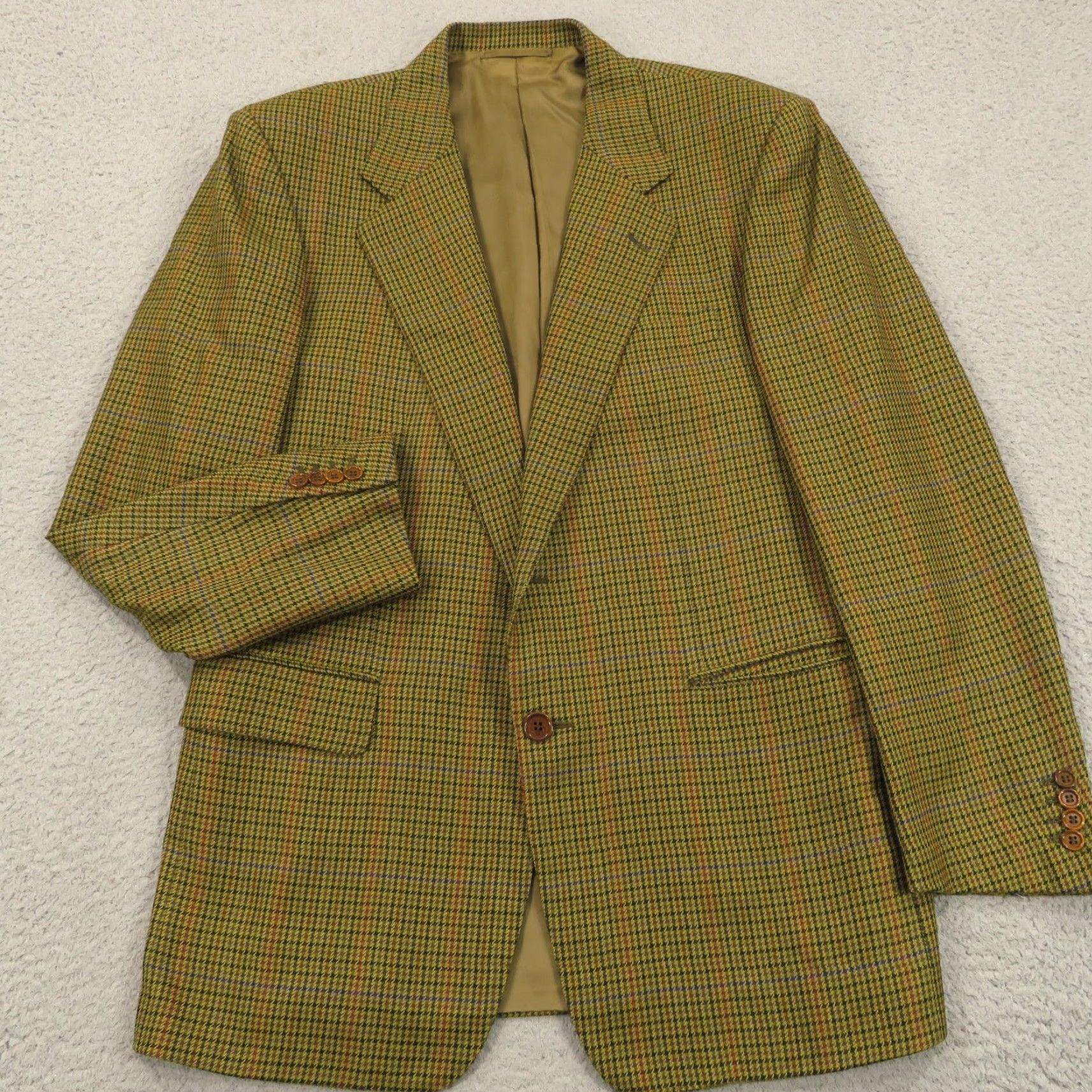 Loro Piana Loro Piana Sport Coat 42R Green Glen Check Plaid Wool Cashmere Jacket Blazer Men Regular Notch Lapel Size 42R - 4 Thumbnail