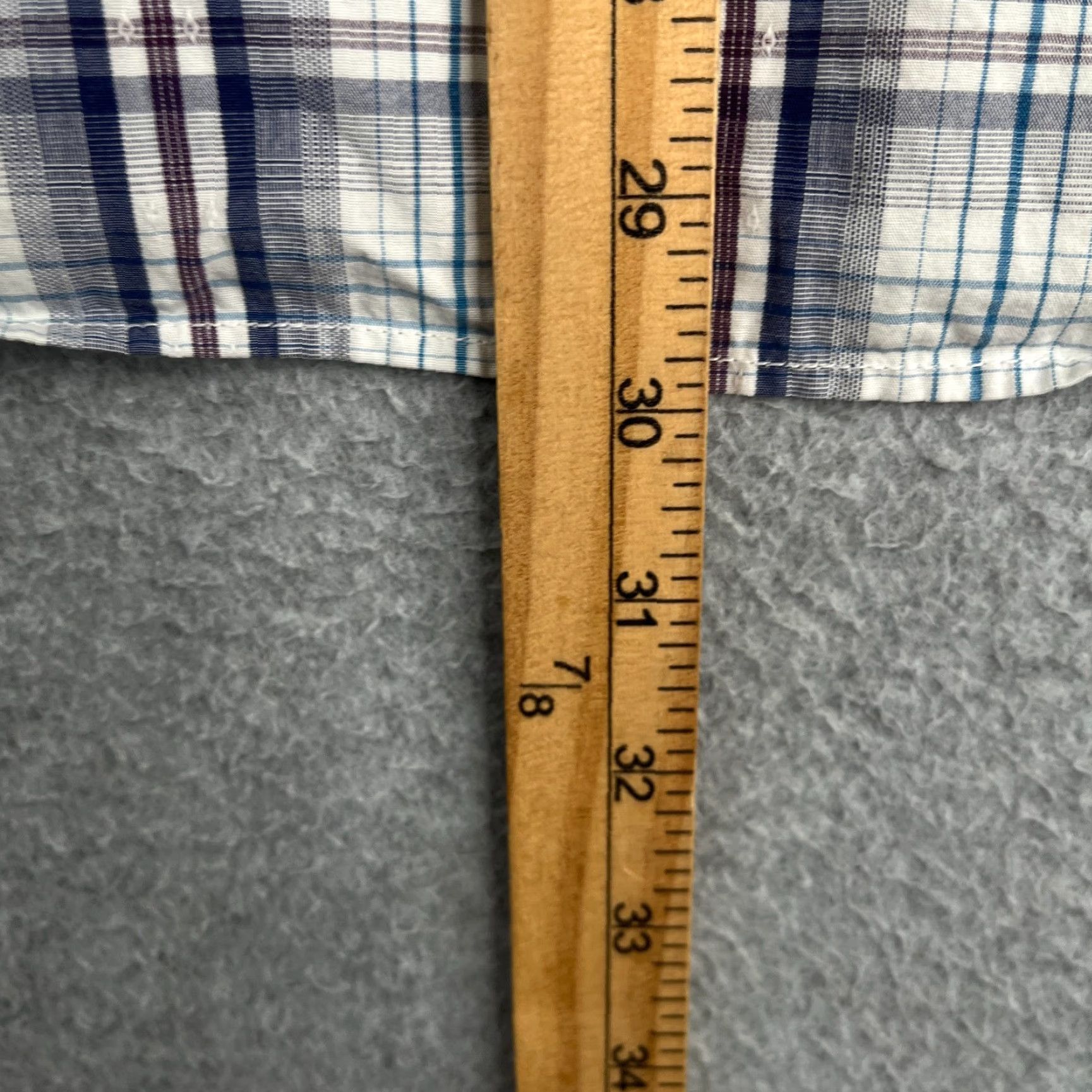 American Eagle Outfitters American Eagle Outfitters Shirt Mens XL Blue Plaid Pocket Button Up Short Sleeve Size US XL / EU 56 / 4 - 8 Thumbnail
