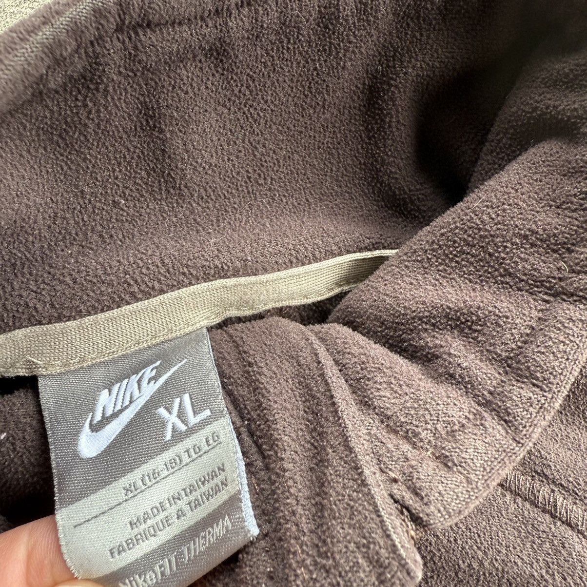 Nike Vintage Nike Grey Tag Therma Fit Coffee Brown Women’s Fleece Size L / US 10 / IT 46 - 6 Thumbnail