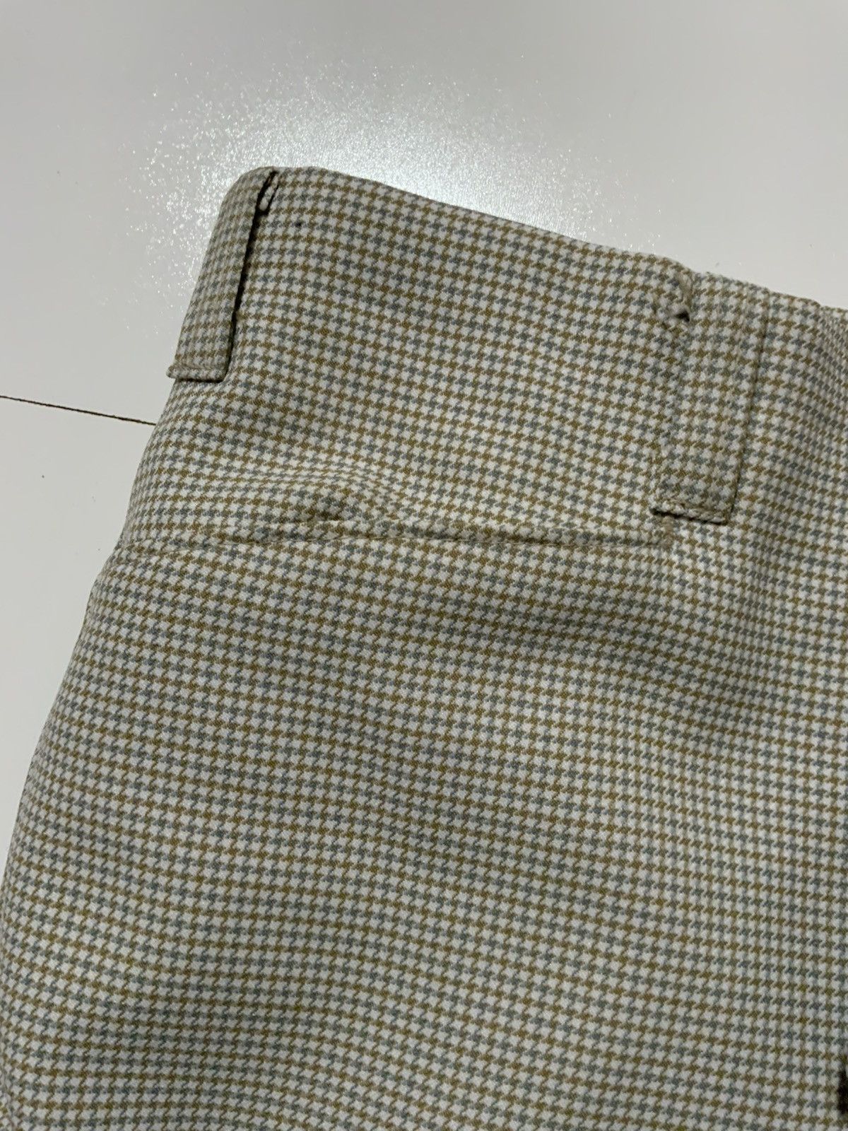 Vintage 60s 70s Rough Rider Houndstooth Flare Disco Polyester Pants Size US 32 / EU 48 - 9 Thumbnail