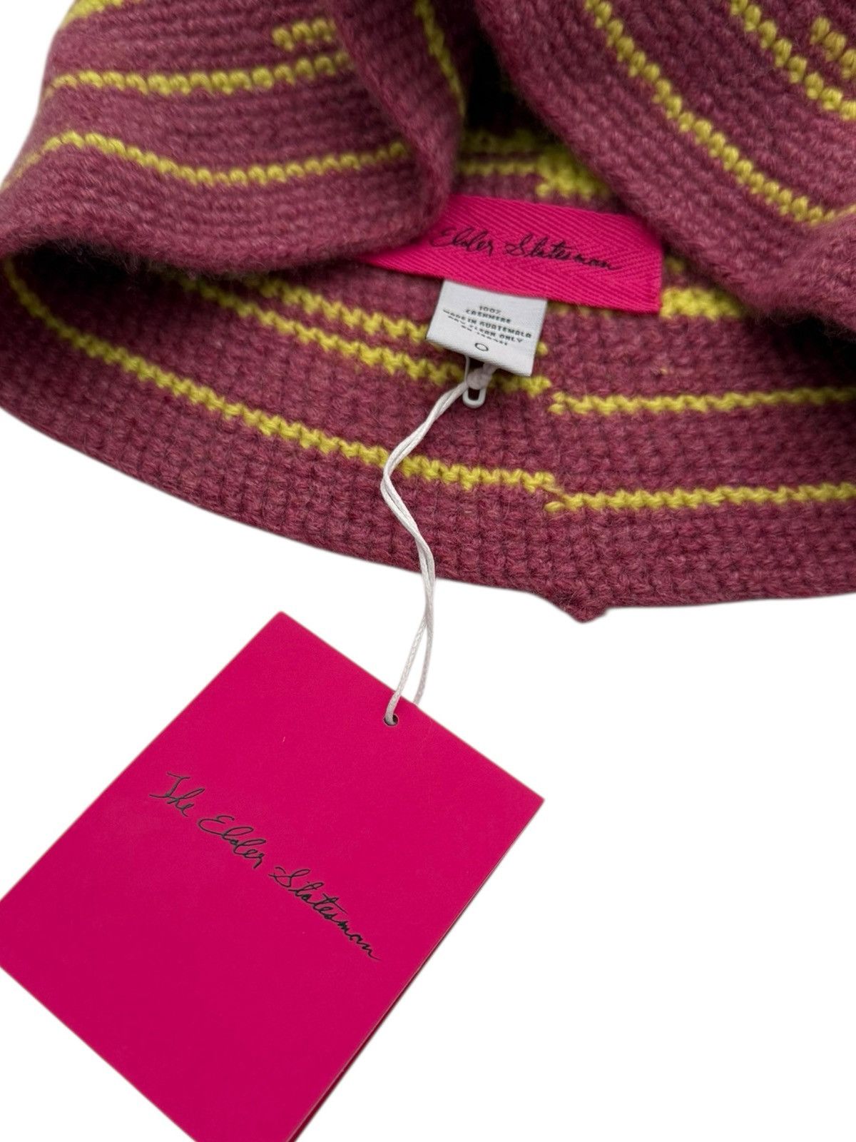 The Elder Statesman Cashmere Crochet Duo Ombré Size ONE SIZE - 4 Thumbnail