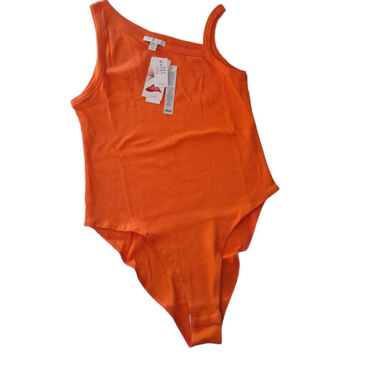 Topshop Topshop Asymmetrical One Shoulder Strap Bodysuit Size M / US 6-8 / IT 42-44 - 2 Thumbnail