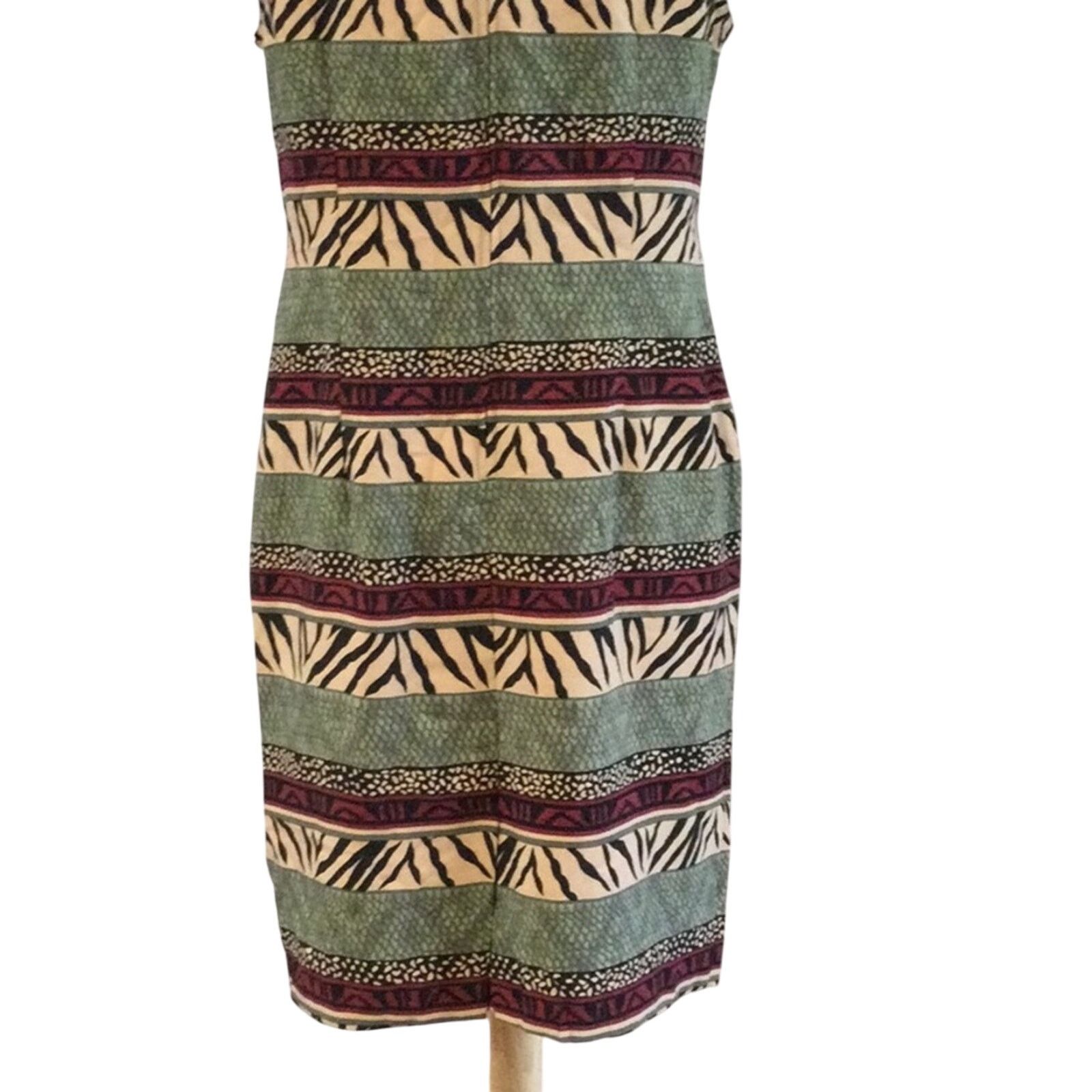 Other Kathie Lee Collection Multicolor S/L A-line Dress Size 12 Size XL / US 12-14 / IT 48-50 - 9 Thumbnail