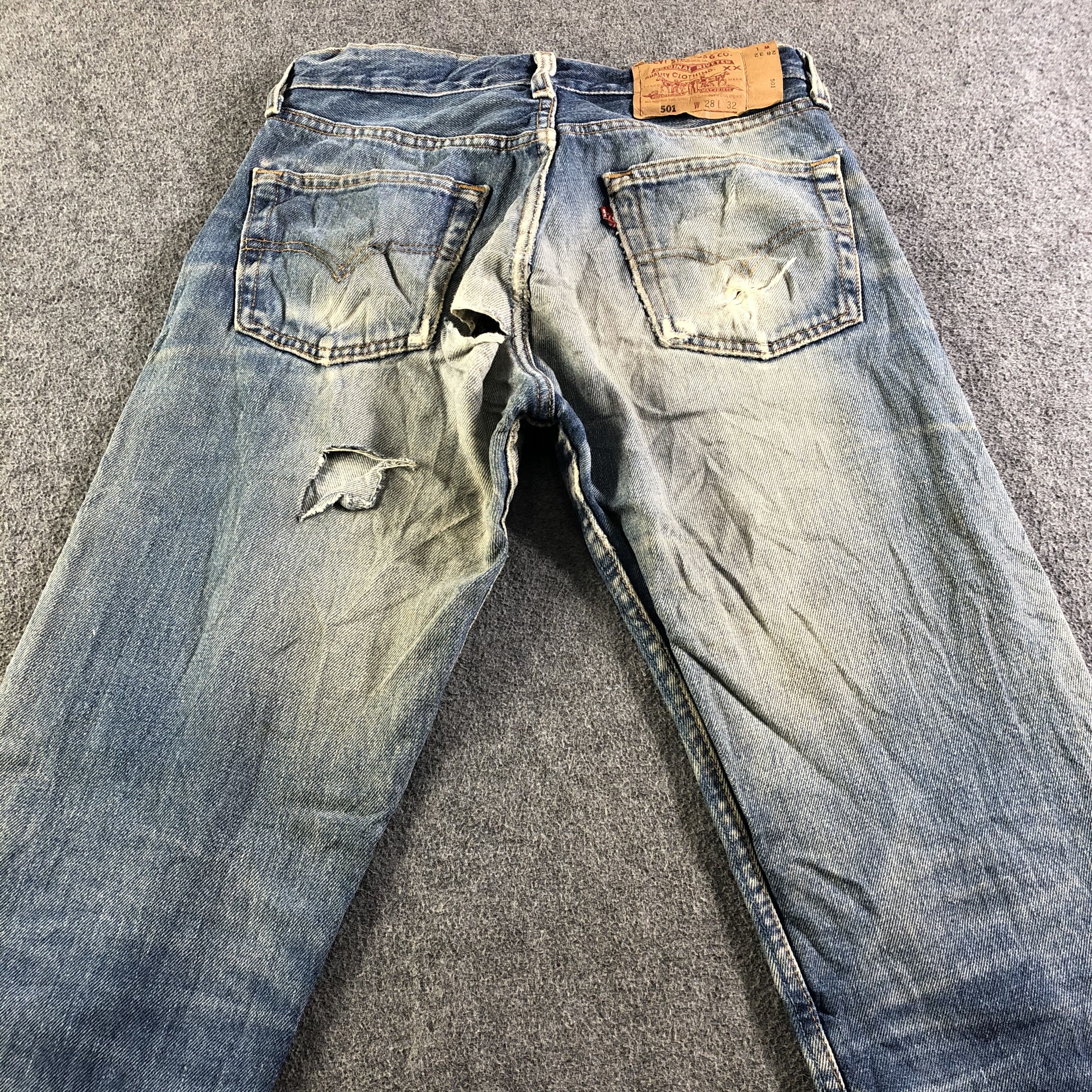 Levi's Vintage 90s Levis 501 Jeans-J4593 Size US 27 - 4 Thumbnail