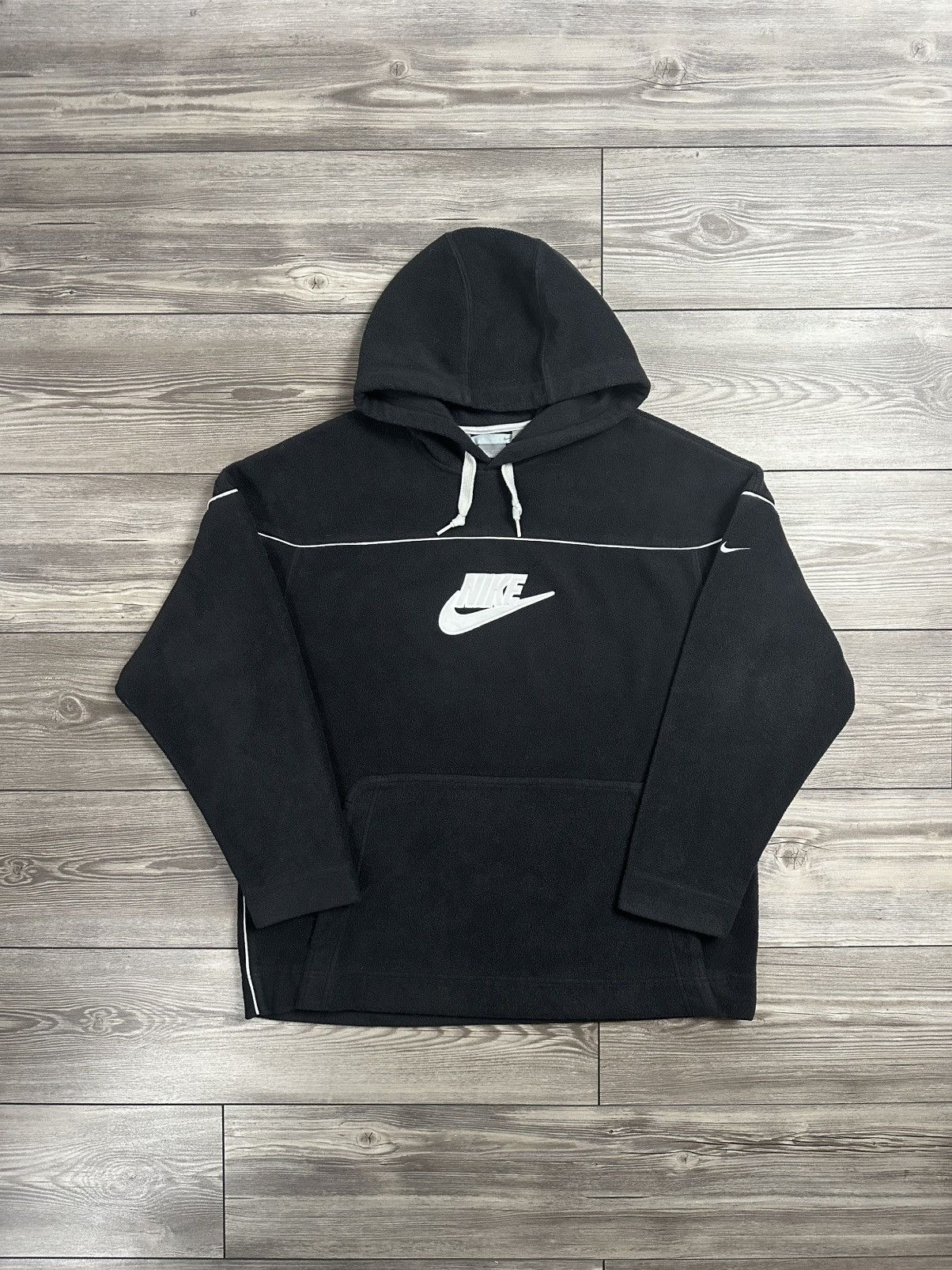 Nike × Vintage Y2K Nike Spell Out Fleece Hoodie Size US M / EU 48-50 / 2 - 1 Thumbnail