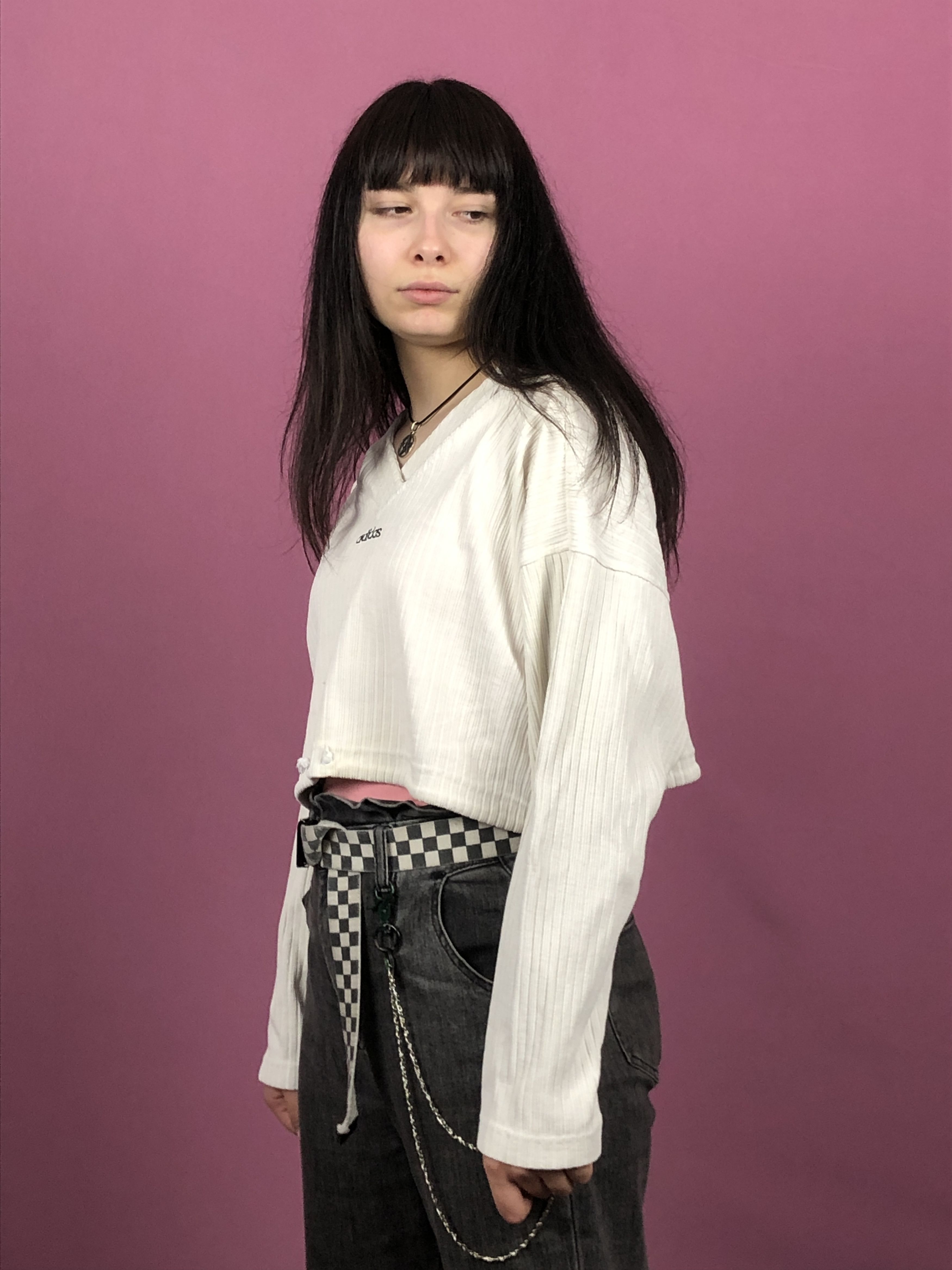 Adidas × Vintage 90s Adidas Vintage Women's Cropped Hoodie - S Size S / US 4 / IT 40 - 2 Thumbnail