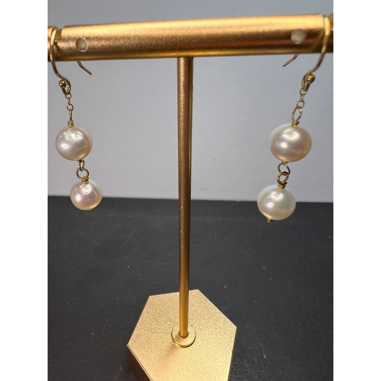 Other Cultured pearl dangle earrings in gold over sterling silver Size ONE SIZE - 8 Thumbnail