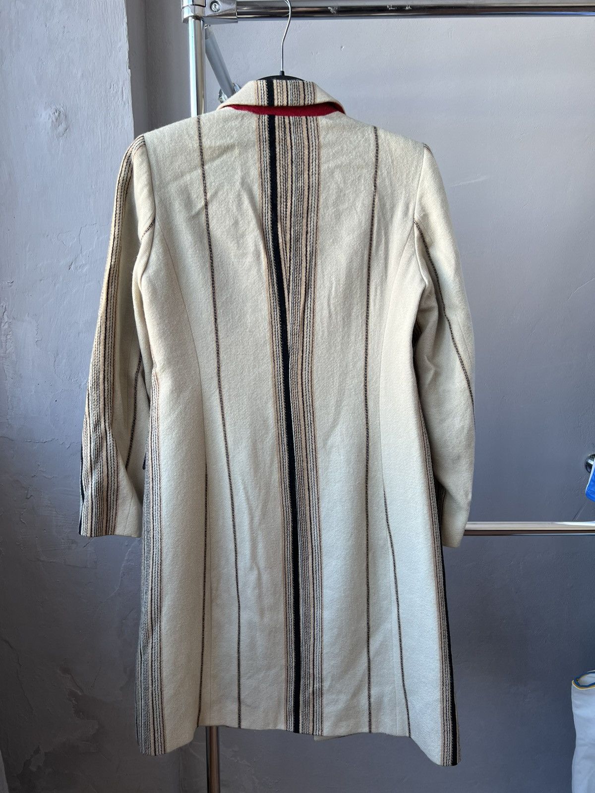 Etro VINTAGE ETRO MILANO WOOL STRIPED WOMEN CLASSIC COAT JACKET42 Size M / US 6-8 / IT 42-44 - 13 Thumbnail