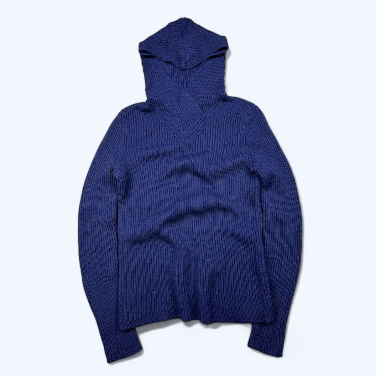 Jil Sander Jil Sander Knitted Wool Hooded Sweater Size M Size M / US 6-8 / IT 42-44 - 1 Thumbnail