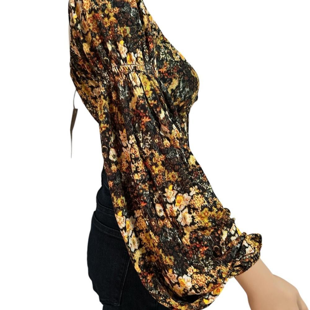 Urban Outfitters Floral Long Sleeve Women's Top Size S / US 4 / IT 40 - 2 Thumbnail