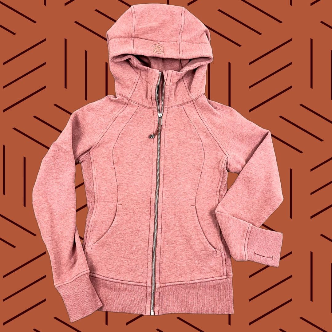 Lululemon LULULEMON Scuba Hoodie Women's Size 4 Pink Fleece Zip Hooded Casual Gym & Training Size S / US 4 / IT 40 - 1 Thumbnail