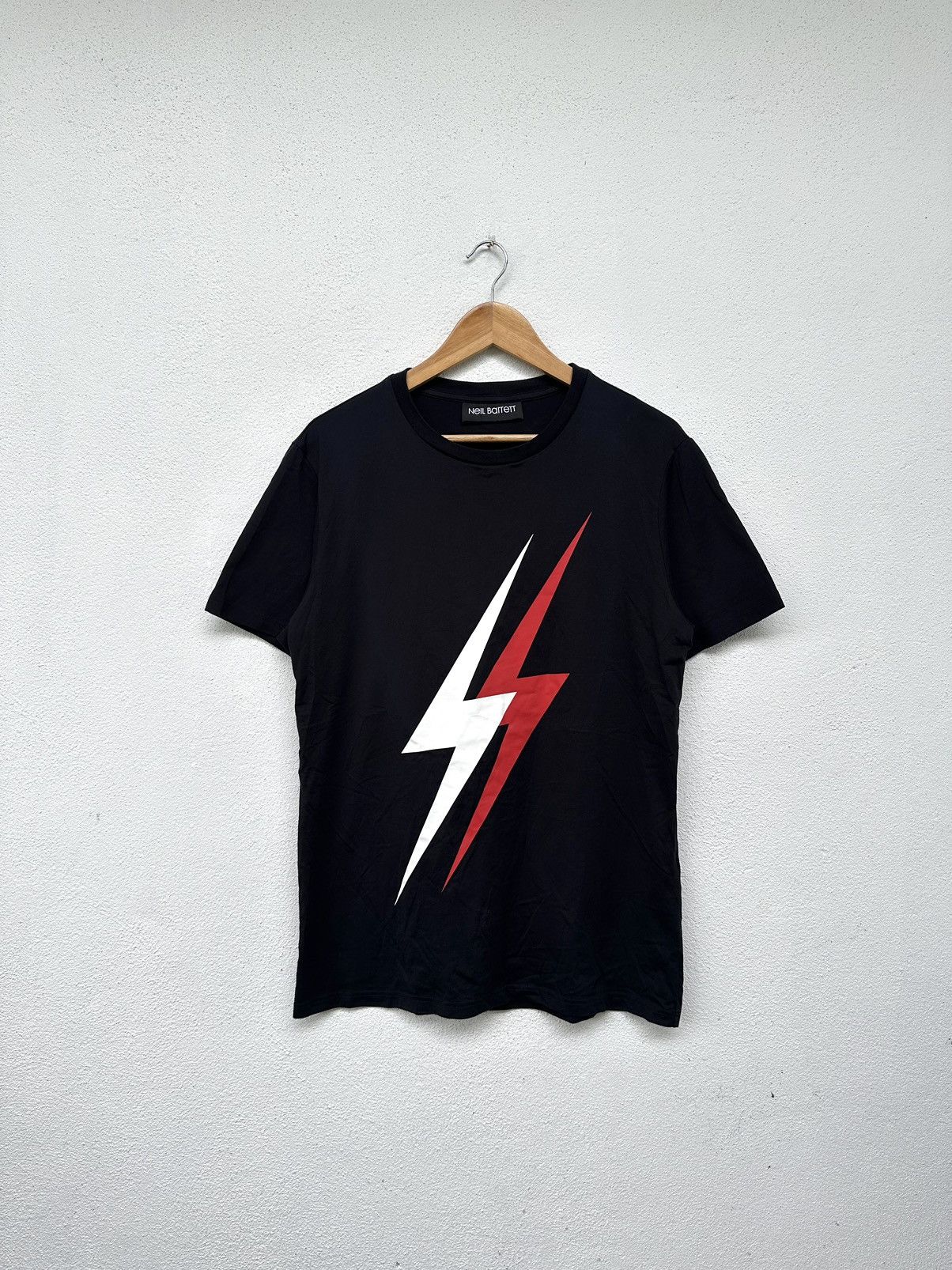 Neil Barrett Neil Barrett Large 3D Lightning Bolt T Shirt Size US M / EU 48-50 / 2 - 1 Thumbnail