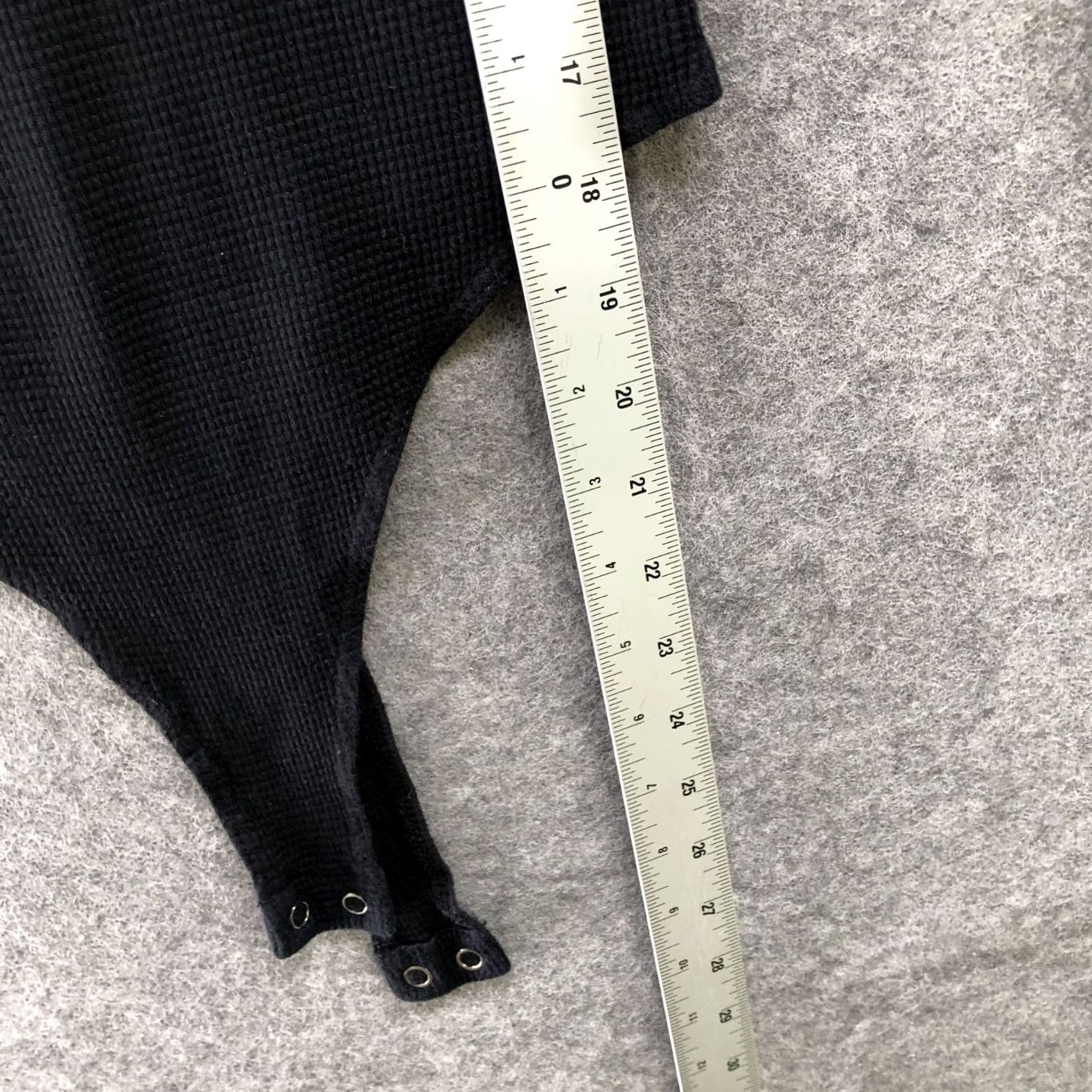 MONROW Monrow Thermal Bodysuit Womens S Black Crewneck Long Sleeve Shirt Size S / US 4 / IT 40 - 7 Thumbnail