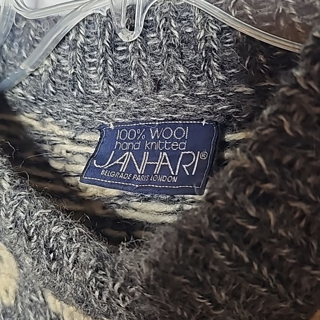 The Unbranded Brand JANHARI 100% hand knitted wool Belgrade London sweater XL Size XL / US 12-14 / IT 48-50 - 3 Thumbnail