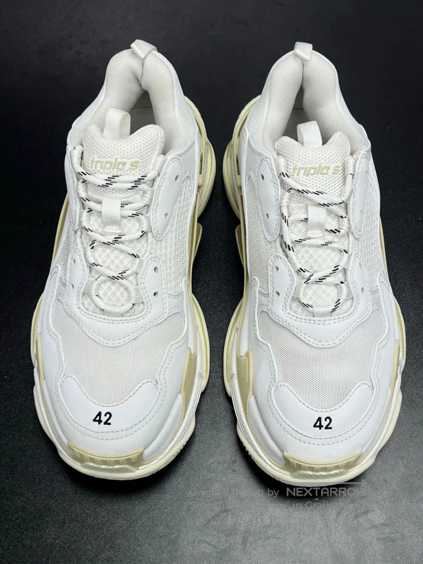Balenciaga Balenciaga Triple S Sneakers in White and Brown. Size US 9 / EU 42 - 3 Thumbnail