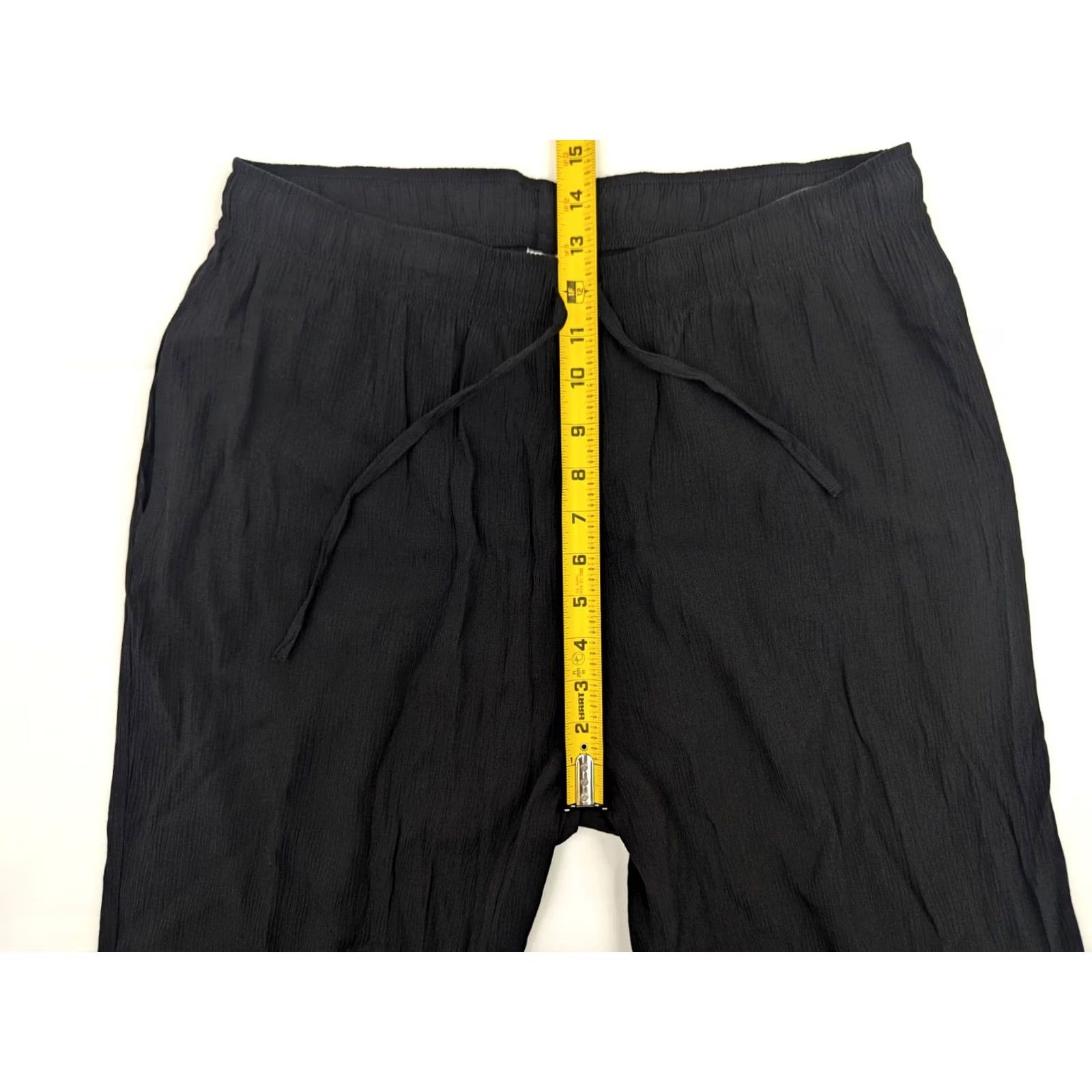Vintage VINTAGE Damart Black Ribbed Pants Lightweight UK 20 US 16 (Fits 32x29) 70s USA Mens Size 24" / US 00 / IT 34 - 4 Thumbnail