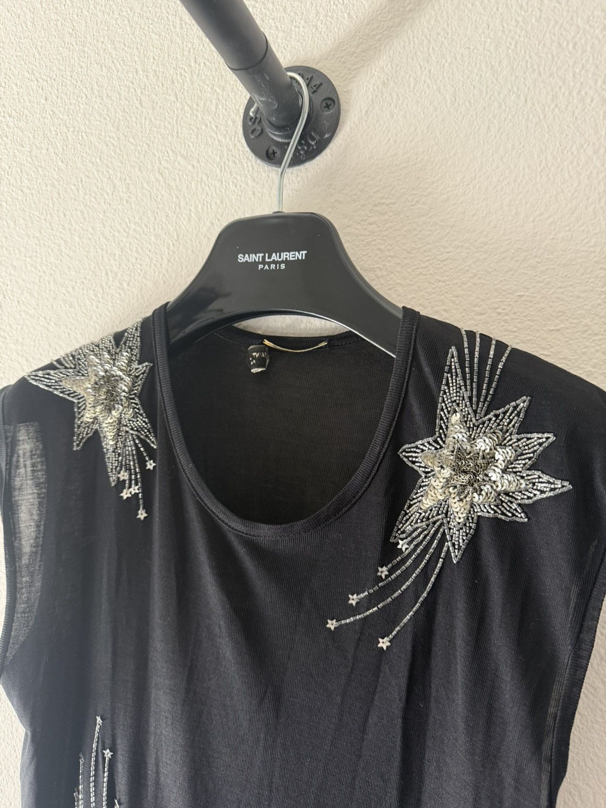 Saint Laurent Paris SS15 Starburst Silk Tank S Size US S / EU 44-46 / 1 - 2 Thumbnail