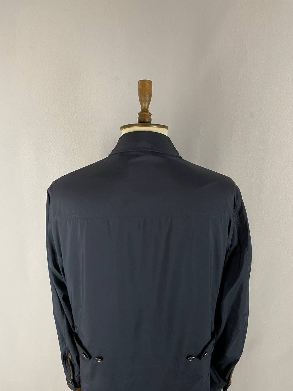 Loro Piana Loro Piana Jacket Trench Navy Cashmere Size US XXL / EU 58 / 5 - 9 Thumbnail