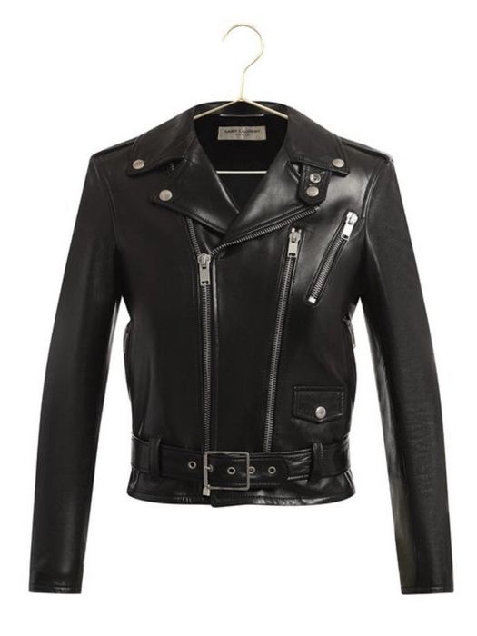 Saint Laurent Paris Saint Laurent Paris Leather Biker Jacket by Hedi ...