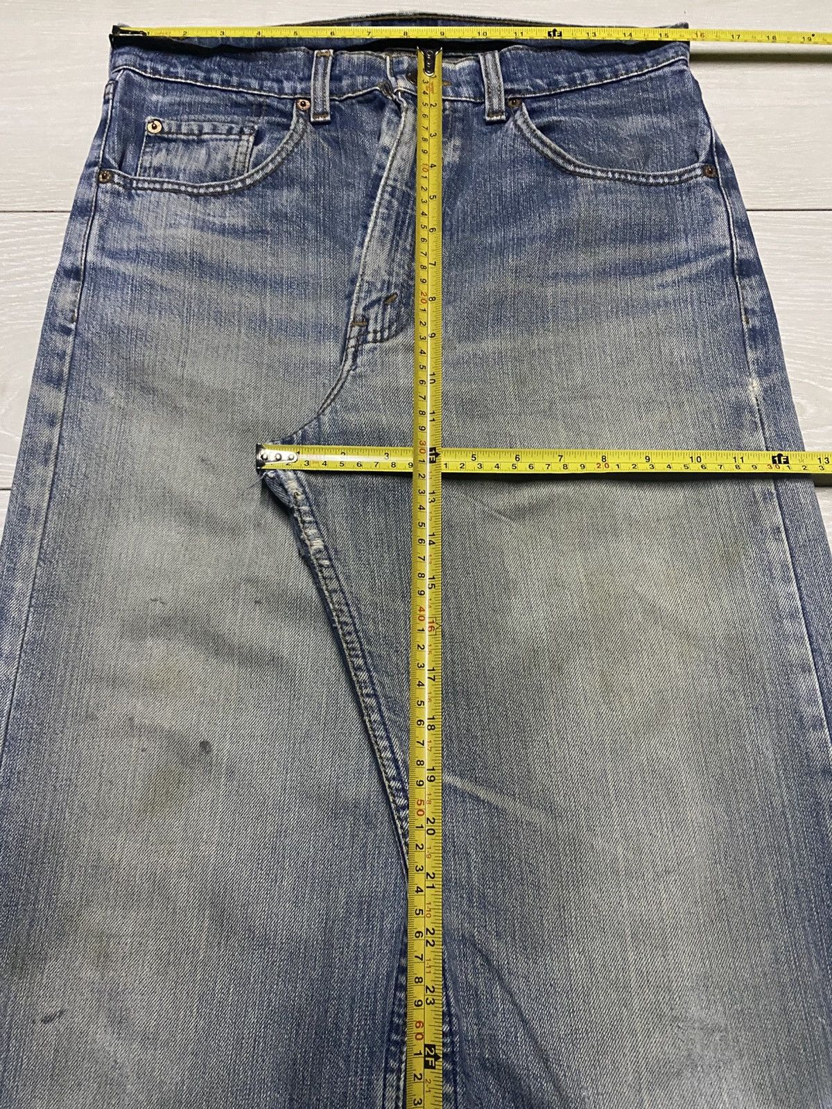 Levi's Vintage Levis 512 Faded Wash Distressed Baggy Jeans Size US 31 - 18 Thumbnail