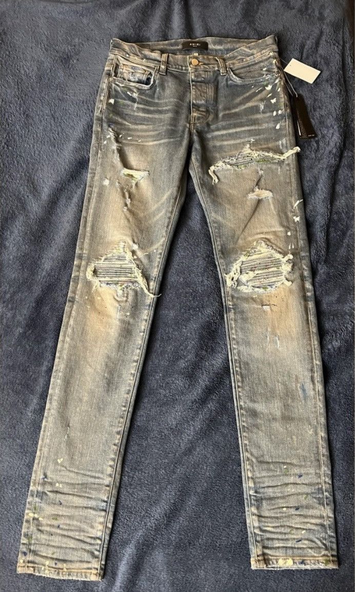 Amiri Indigo with Paint Size US 32 / EU 48 - 1 Thumbnail