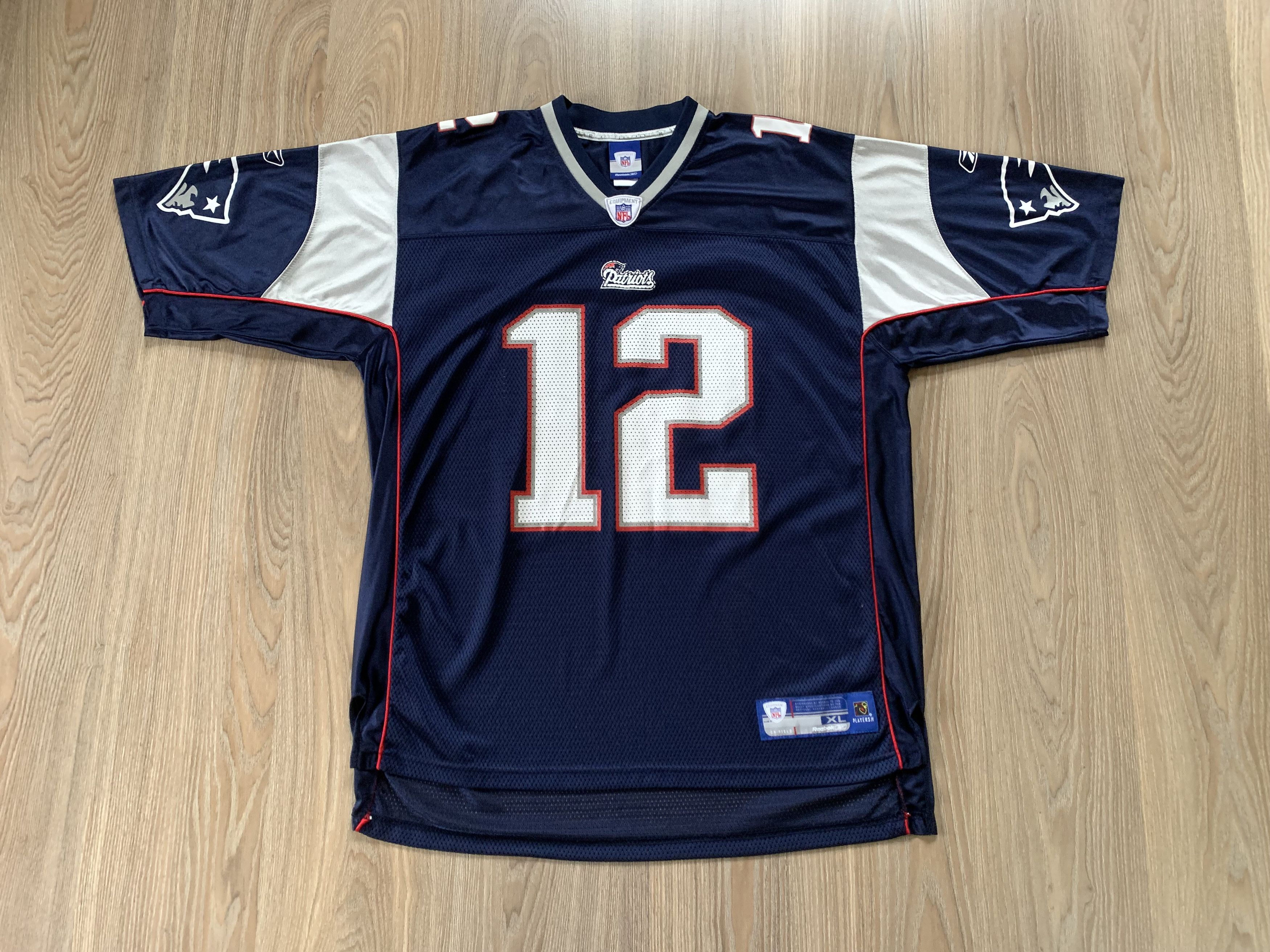 NFL × Reebok × Vintage Reebok NFL New England Patriots Tom Brady #12 Jersey Size US XL / EU 56 / 4 - 2 Thumbnail