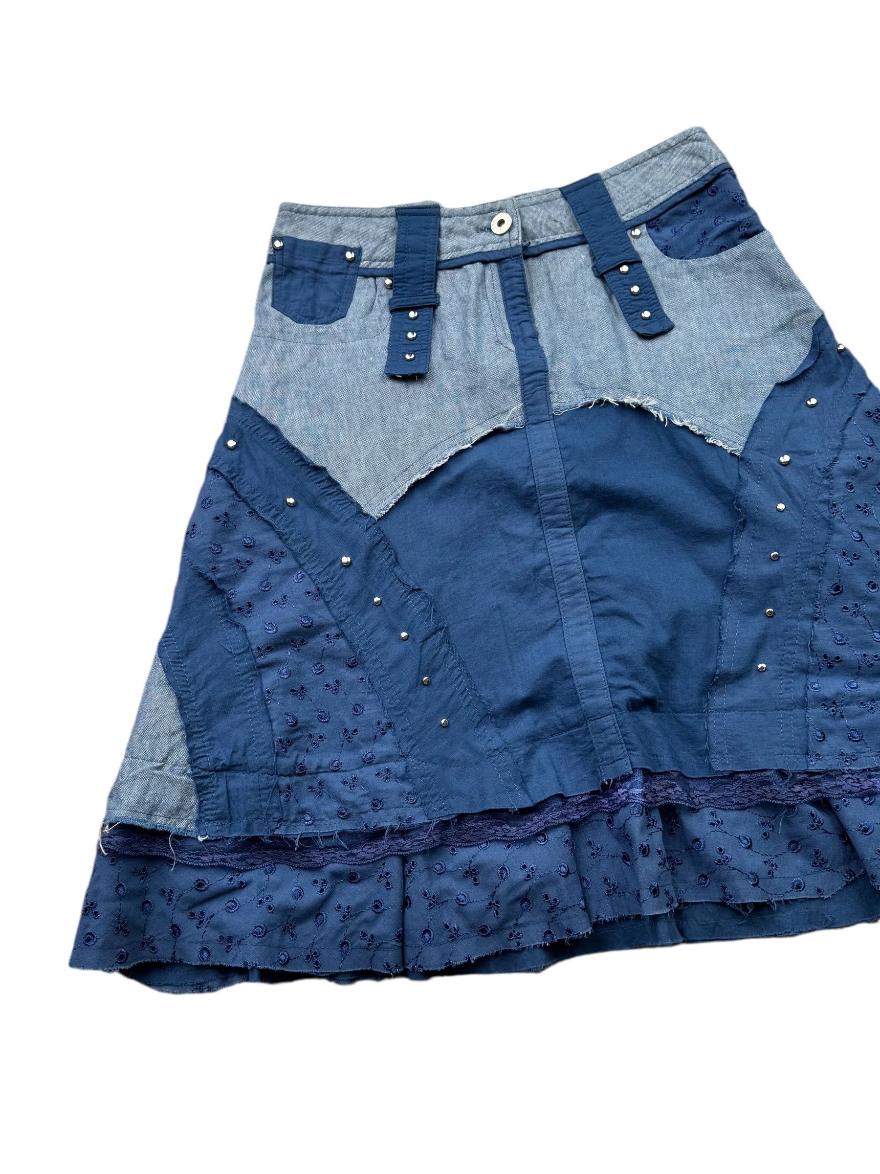 Vintage Y2K Flare Skirt(V124) Size 27" / US 4 / IT 40 - 2 Thumbnail
