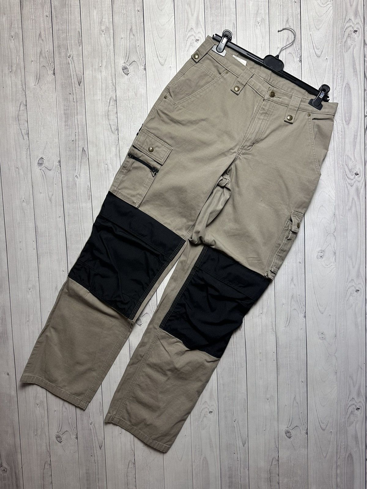 image of Carhartt Wip Pocket Work Pants Y2K Size W31 in Beige, Men's