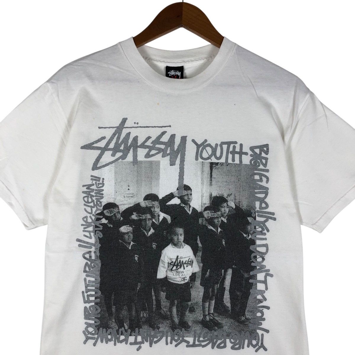 Stussy Vintage Stussy Tribe Youth Brigade Photoprint T-Shirt Size US M / EU 48-50 / 2 - 2 Thumbnail