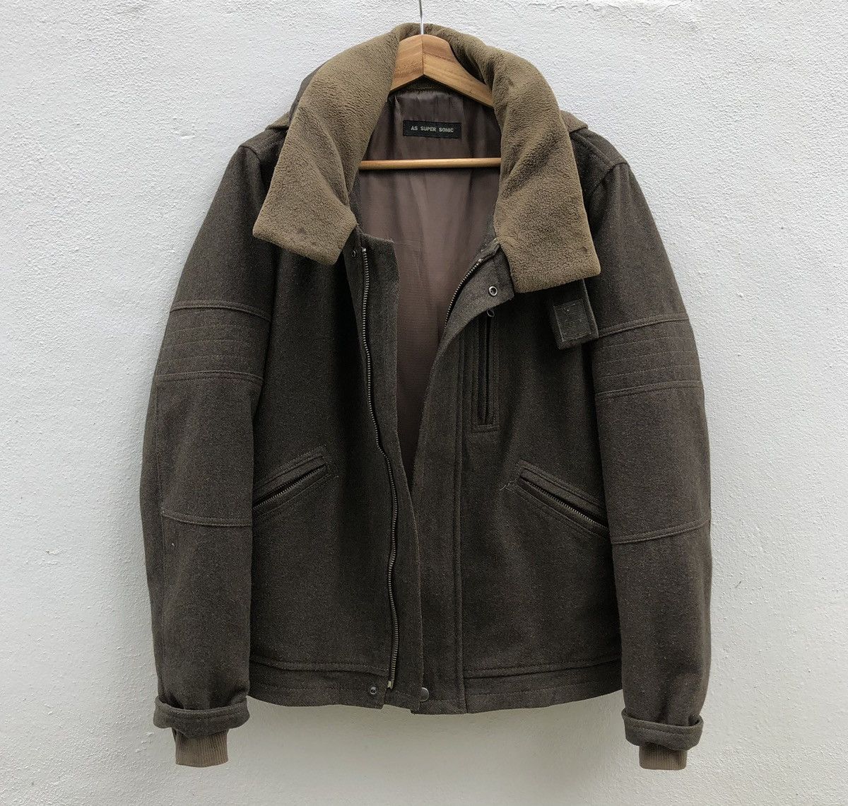 Vintage Vintage Japanese As Super Sonic Wool Blend Jacket Size US M / EU 48-50 / 2 - 2 Thumbnail