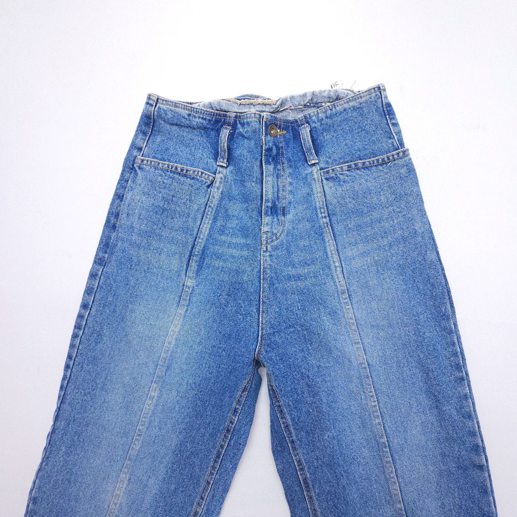 Vintage Matilda High Rise Straight Jeans 28x28 Blue Boho Relaxed Fit Womens Size 28" / US 6 / IT 42 - 4 Thumbnail