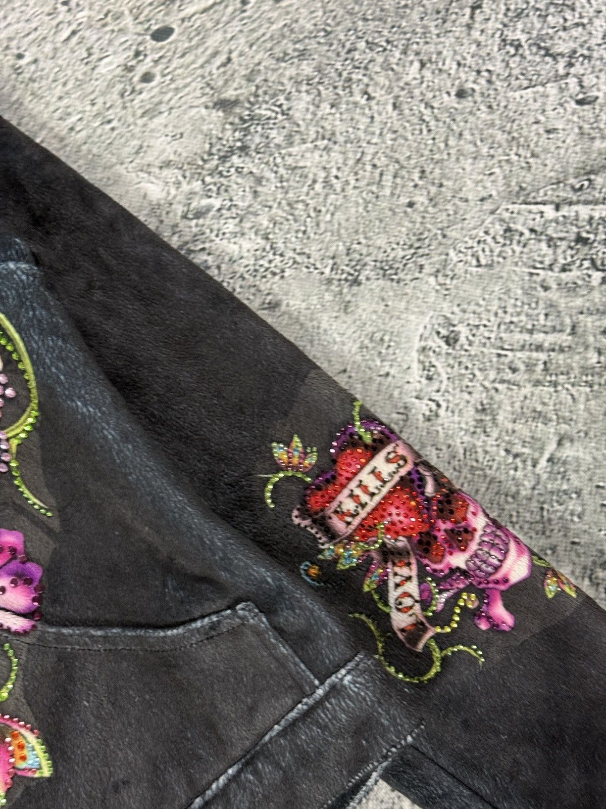 Ed Hardy Ed Hardy zip hoodie black red vintage Y2K faux fur Size M / US 6-8 / IT 42-44 - 3 Thumbnail