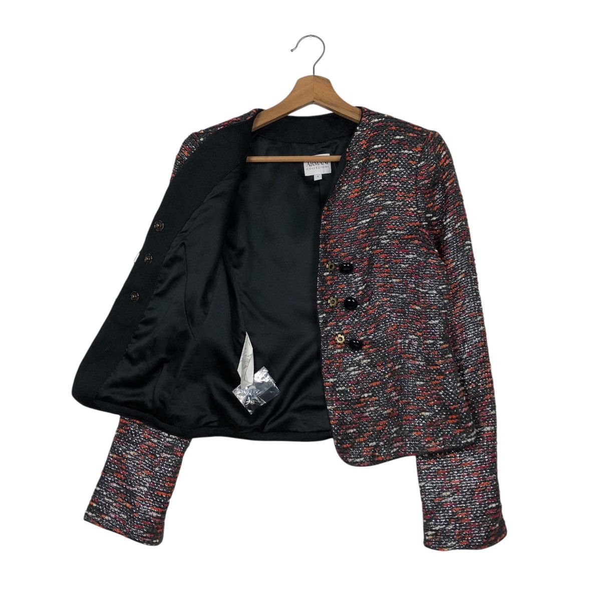 Armani Collezioni Armani Collezioni Textured Knit Button Jacket Size M / US 6-8 / IT 42-44 - 12 Thumbnail