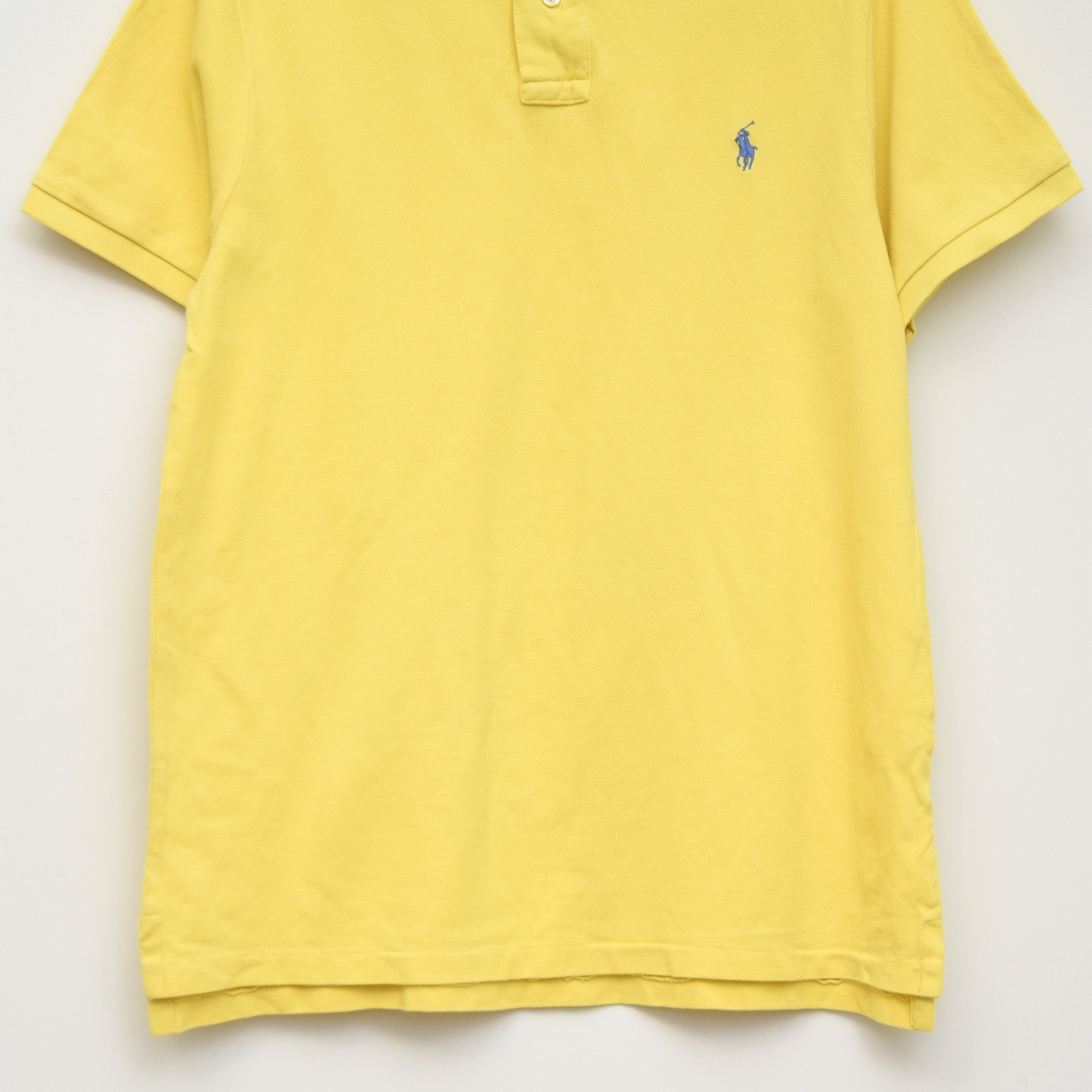 Polo Ralph Lauren Polo Ralph Lauren Slim Fit Mesh Polo Shirt Yellow Size L Size US L / EU 52-54 / 3 - 3 Thumbnail