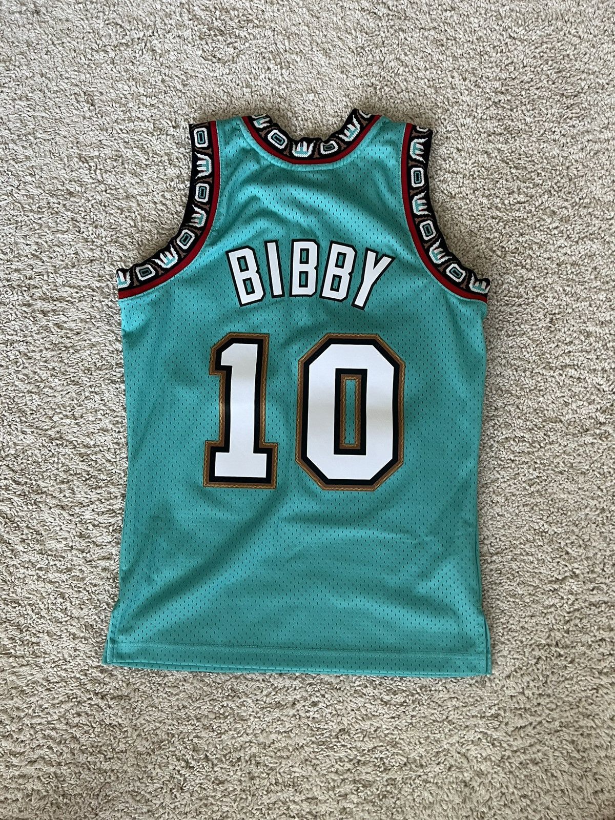 Mitchell & Ness Turquoise and Black Mitchell & Ness NBA Mike Bibby Jersey Size US S / EU 44-46 / 1 - 4 Thumbnail