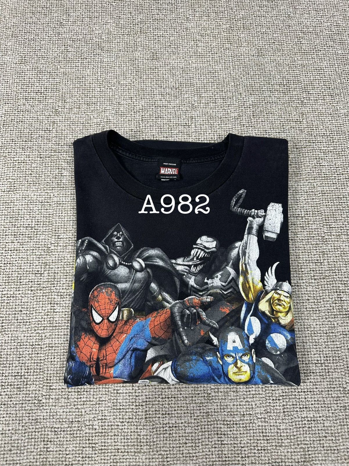 Mad Engine Vintage Marvel Mad Engine Overprint Tshirt A982 Size US L / EU 52-54 / 3 - 10 Thumbnail