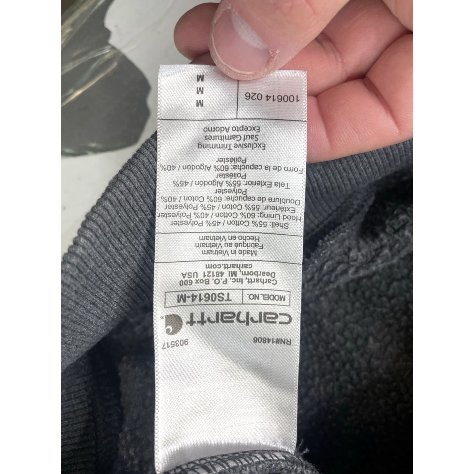 Carhartt Carhartt Rain Defender Hooded Full Zip Sweatshirt Hoodie Mens M Gray Size US M / EU 48-50 / 2 - 7 Thumbnail