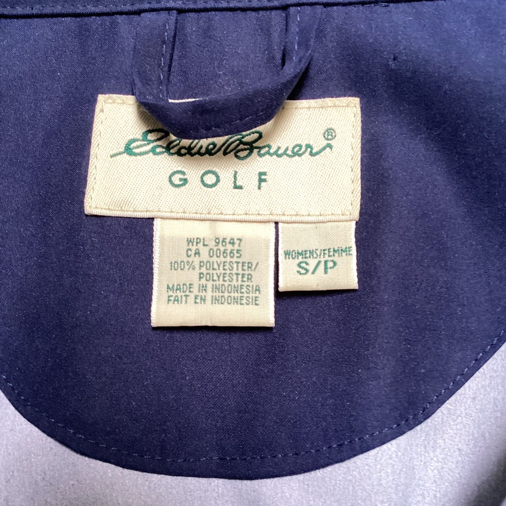 Eddie Bauer Eddie Bauer Golf Jacket Women Small Navy Blue Lightweight 1/4 Zip Pullover Size S / US 4 / IT 40 - 3 Thumbnail