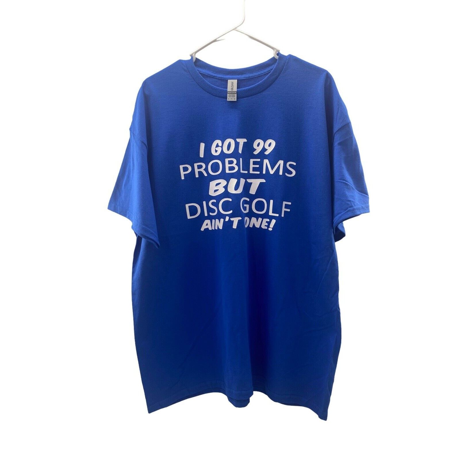 The Unbranded Brand Disc Golf Shirt 99 PROBLEMS Disc Golf XL T-Shirt Blue Size US XL / EU 56 / 4 - 5 Thumbnail