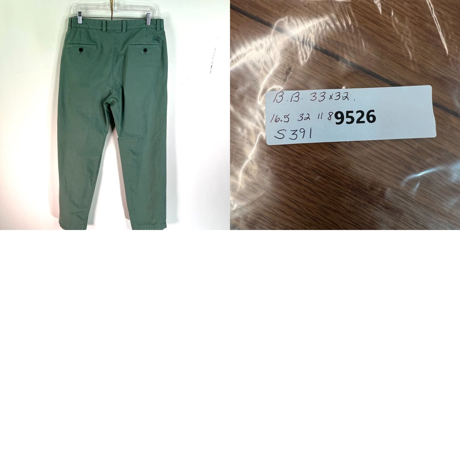 Brooks Brothers Brooks Brothers Clark Fit Chino Pants Mens Size 33 Green Khaki 33x32 Cotton Regular Straight Modern Classic Mens Clothing Size US 33 - 8 Thumbnail