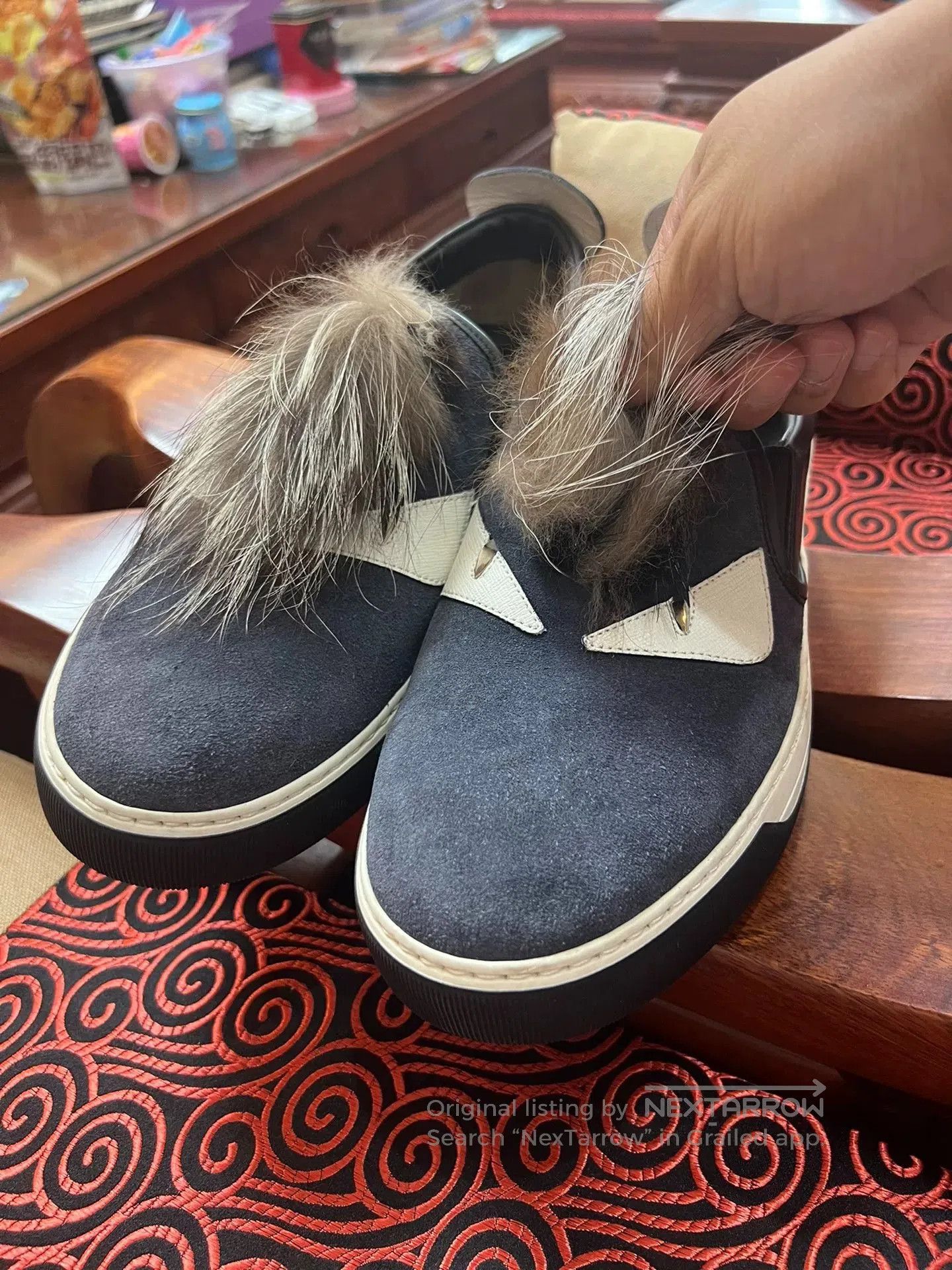 Fendi Fendi Monster Suede Fur Men’s Shoes. Size US 6.5 / EU 39-40 - 5 Thumbnail