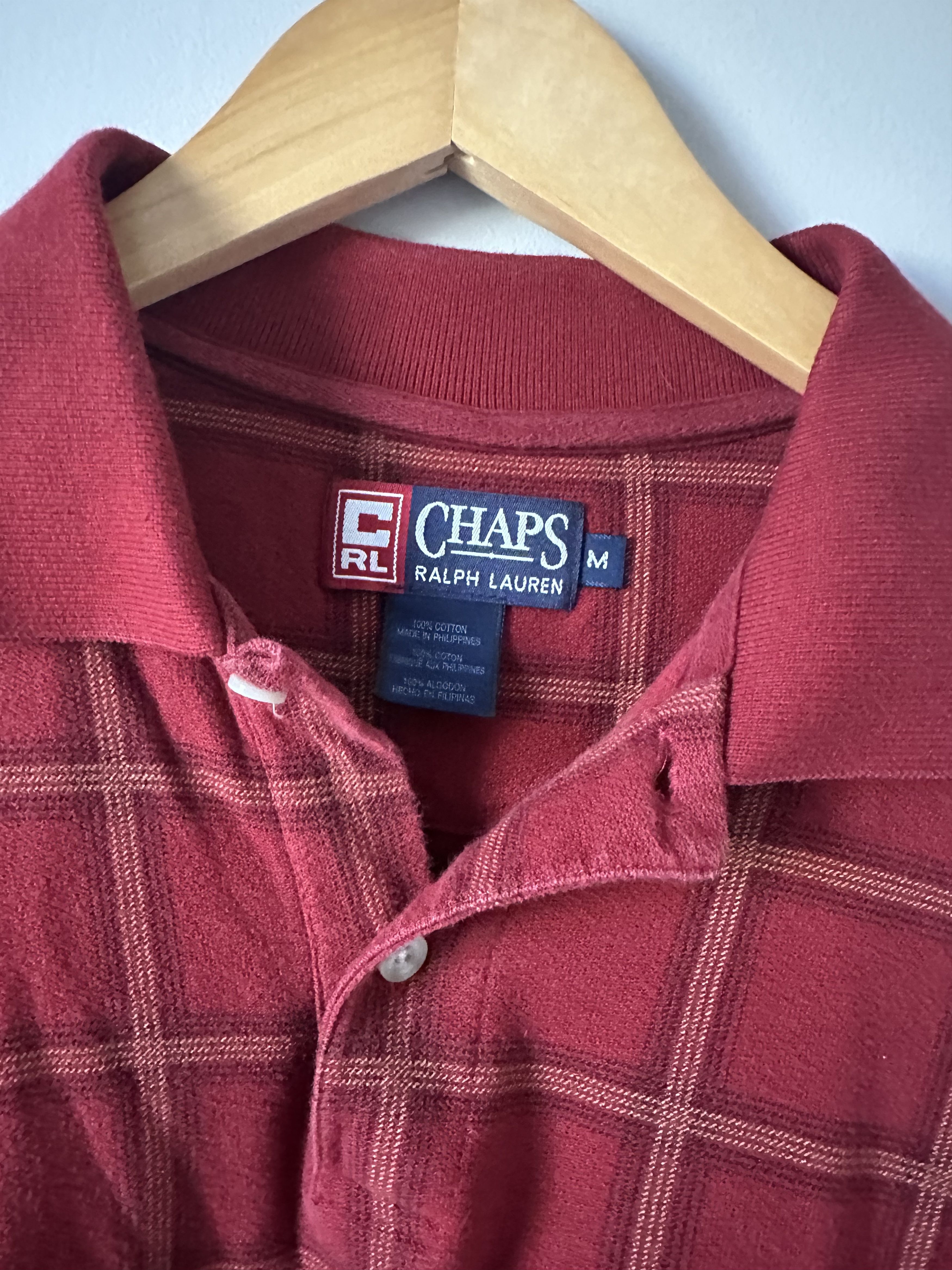 Chaps Ralph Lauren Red Checkered Long Sleeve Ralph Lauren Polo Size US M / EU 48-50 / 2 - 2 Thumbnail